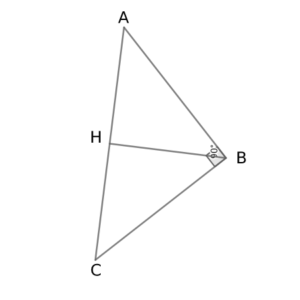 直角二等辺三角形ABC